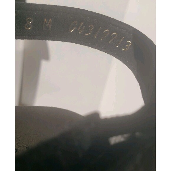 SAS Allegro Sandals Shoes Womens Size 8 Black Crocodile Embossed Patent Leather - Picture 8 of 14